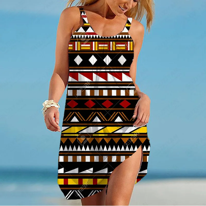 

Женское мини-платье с 3D принтом, летнее приталенное платье с гавайским принтом