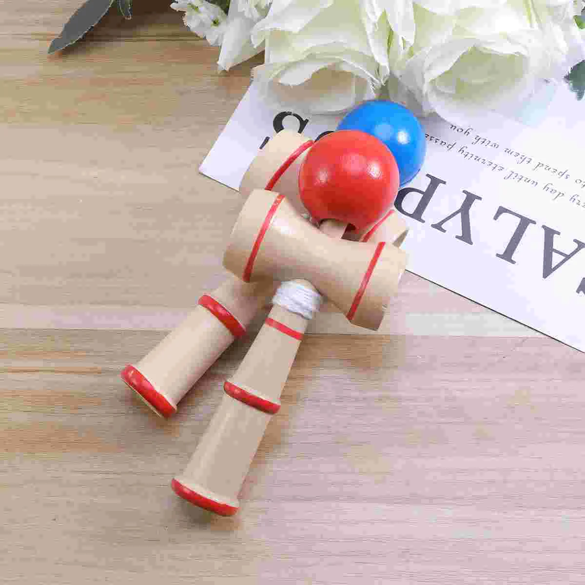 

2 Pcs Christmas Gift Kidcraft Playset Kendama Toys Eaducational Catch The Ball Cup Children