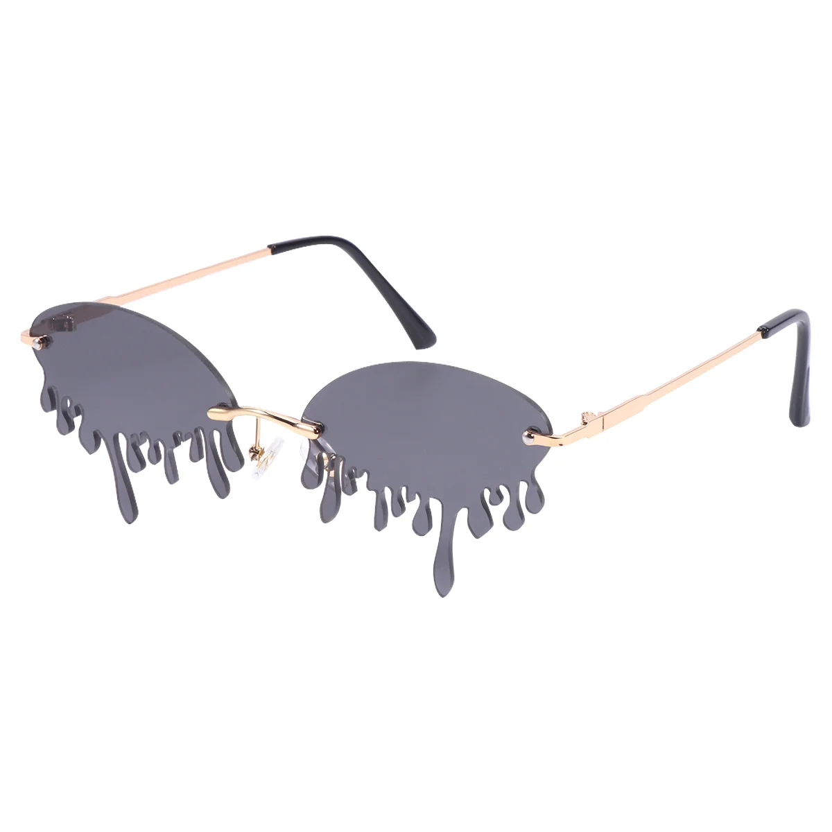 

Sunglasses Glasses Party Rimless Funny Eyewear Tear Eyeglasses Teardrop Heart Creative Rave Shaped Tearsnovelty Dripping Flame