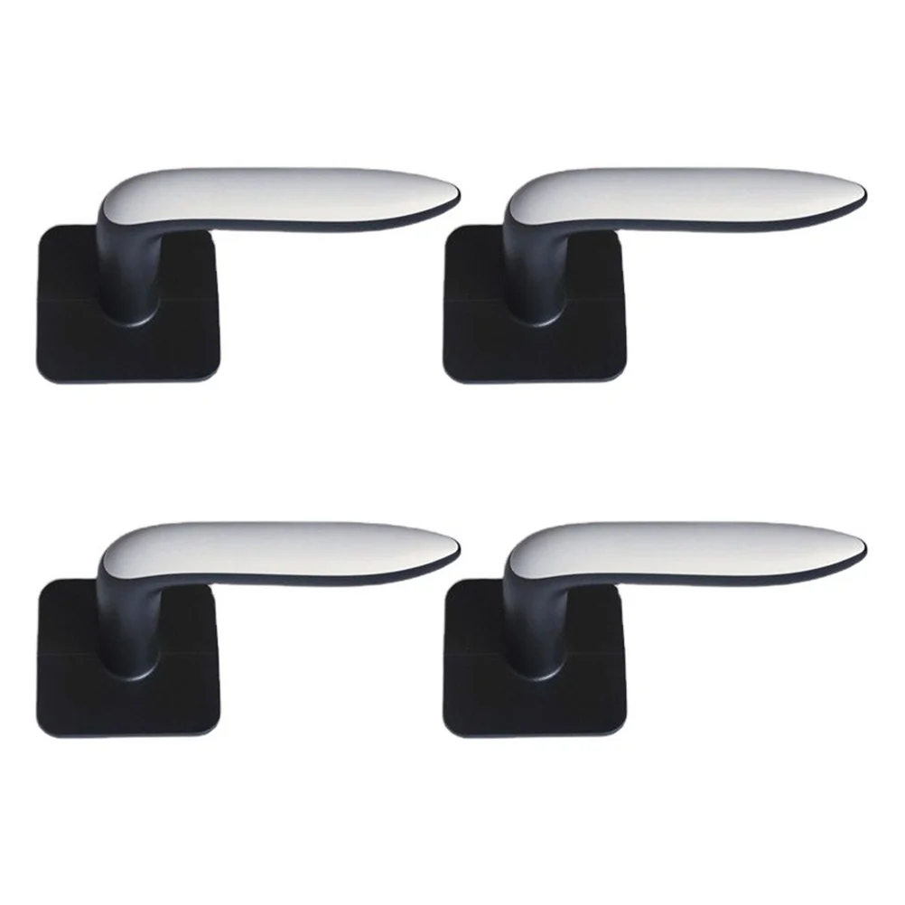 

4 Pcs Clothes Hooks Punch Free Hat Hooks Wall Hanging Hooks L-shape Key Hooks