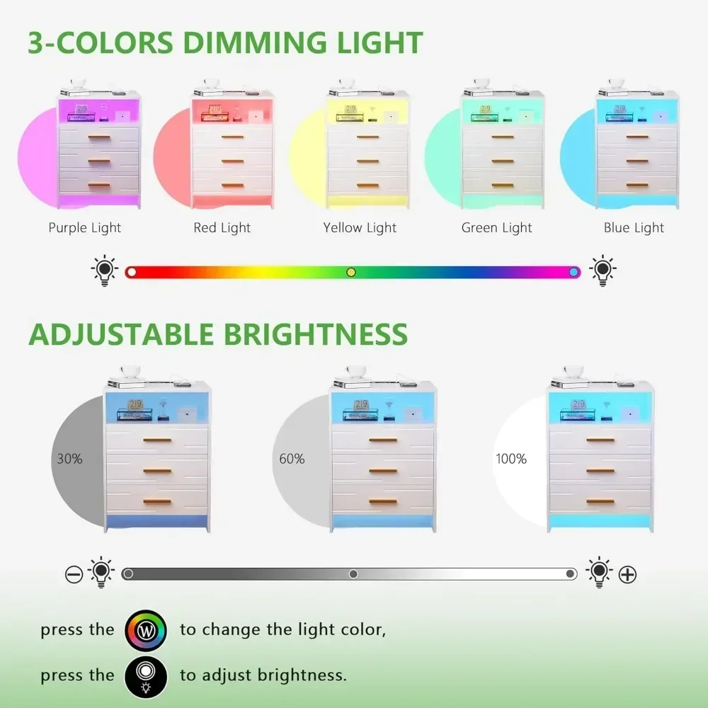 Умная Ночная подставка RGB светодиодный с беспроводной зарядной станцией умная
