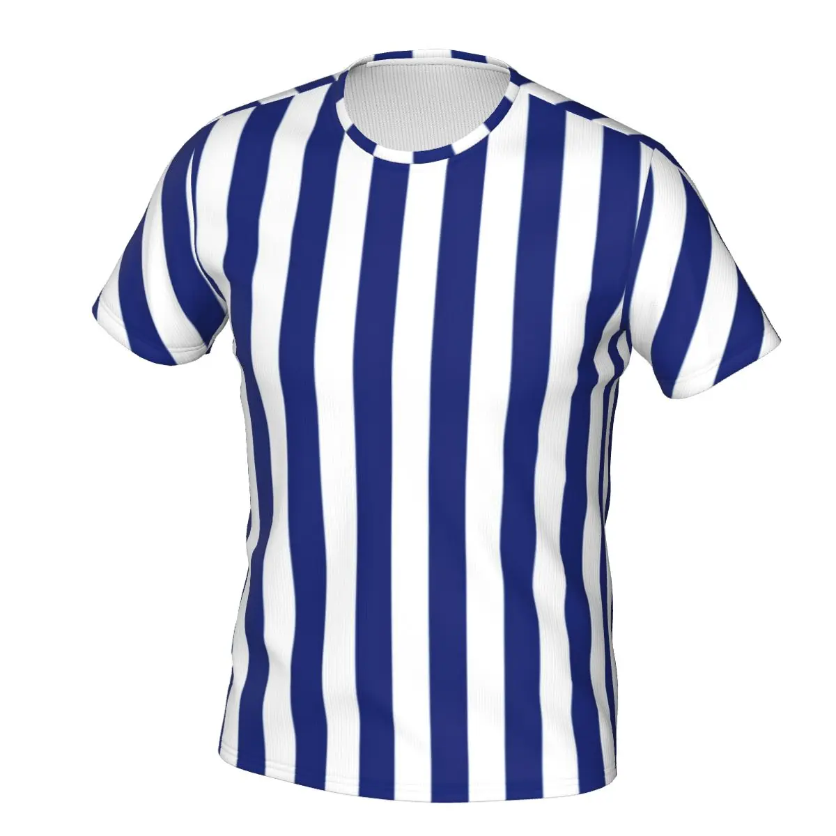 

Nautical Design T-Shirt Men Vertical Navy Blue Stripes Essential T Shirts Summer Harajuku Tee Shirt Short Sleeve Pattern Tops