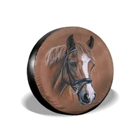 animal horses spare tire cover wheel cover waterproof universal camper accessories fit for trailer rv jeep camper