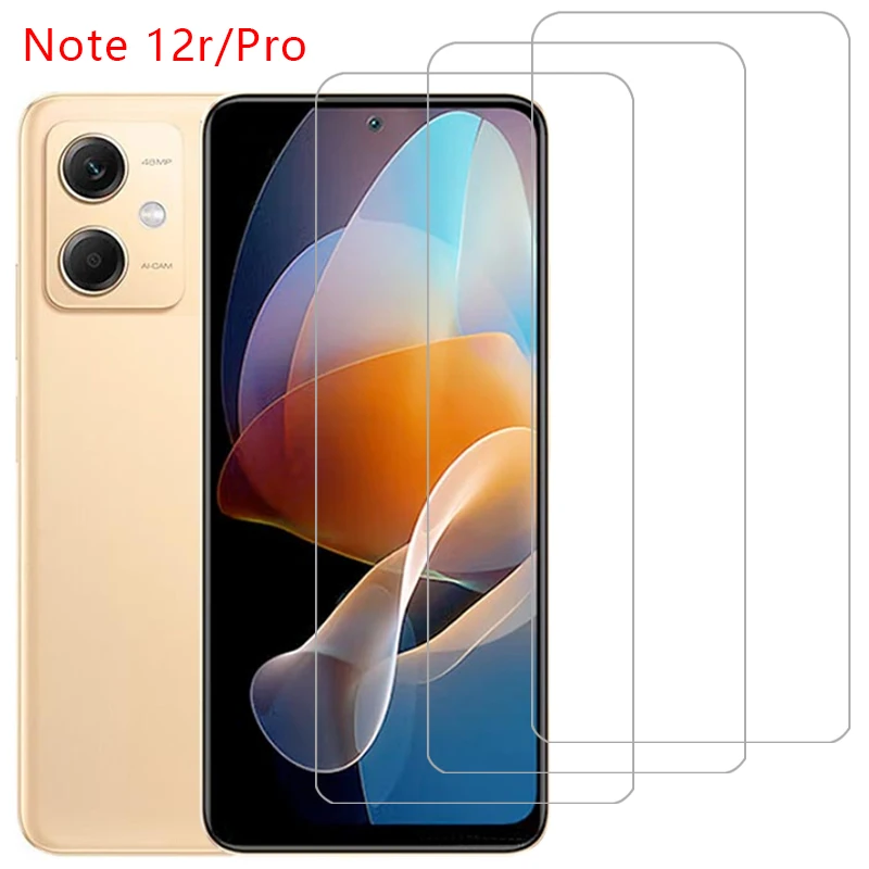 Чехол для телефона из закаленного стекла xiaomi redmi note 12r pro задняя крышка note12r not 12 r r12