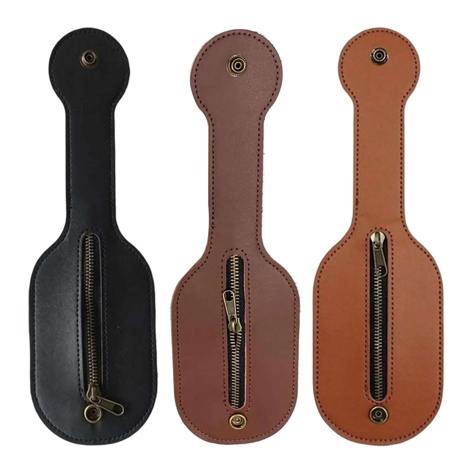 

Portable Hanging Waist Storage Bag Lightweight PU Leather Exquisite Waterproof with Zipper Coin Pocket for Role Playing Women