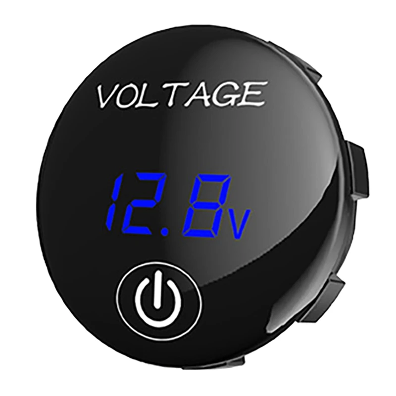 

Цифровой вольтметр для автомобиля, мотоцикла, с контактным выключателем, тестер, светодиодный дисплей, аксессуары для авто, лодки