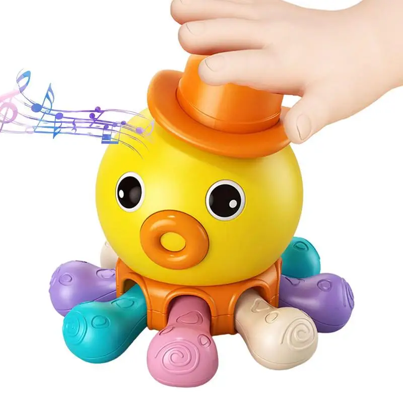 

Игрушка-осьминог, вращающаяся на 360 градусов детская водная сенсорная игрушка с музыкой, временем живота, интерактивное развитие