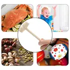 Миниатюрные деревянные шарики для игрушек, сменные деревянные маллеты, Маллет, краб, Лобстер, морепродукты, детские игрушки, деревянные инструменты для рукоделия