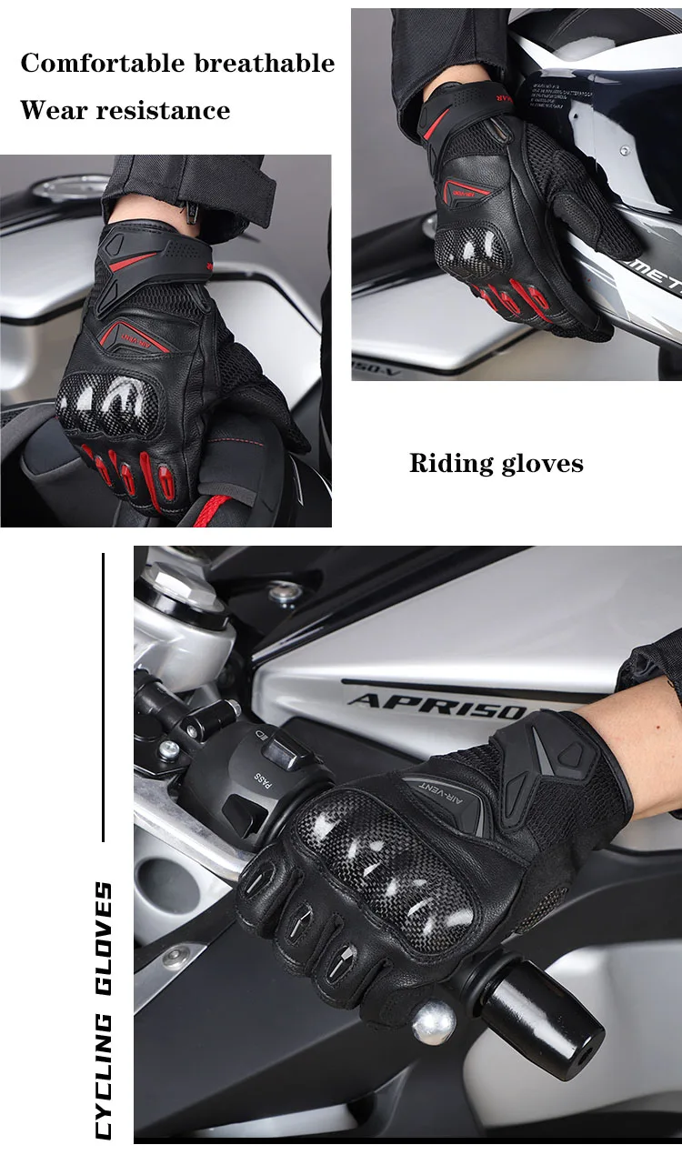 Мотоциклетные Перчатки VEMAR в стиле ретро из натуральной кожи дышащие с сенсорным