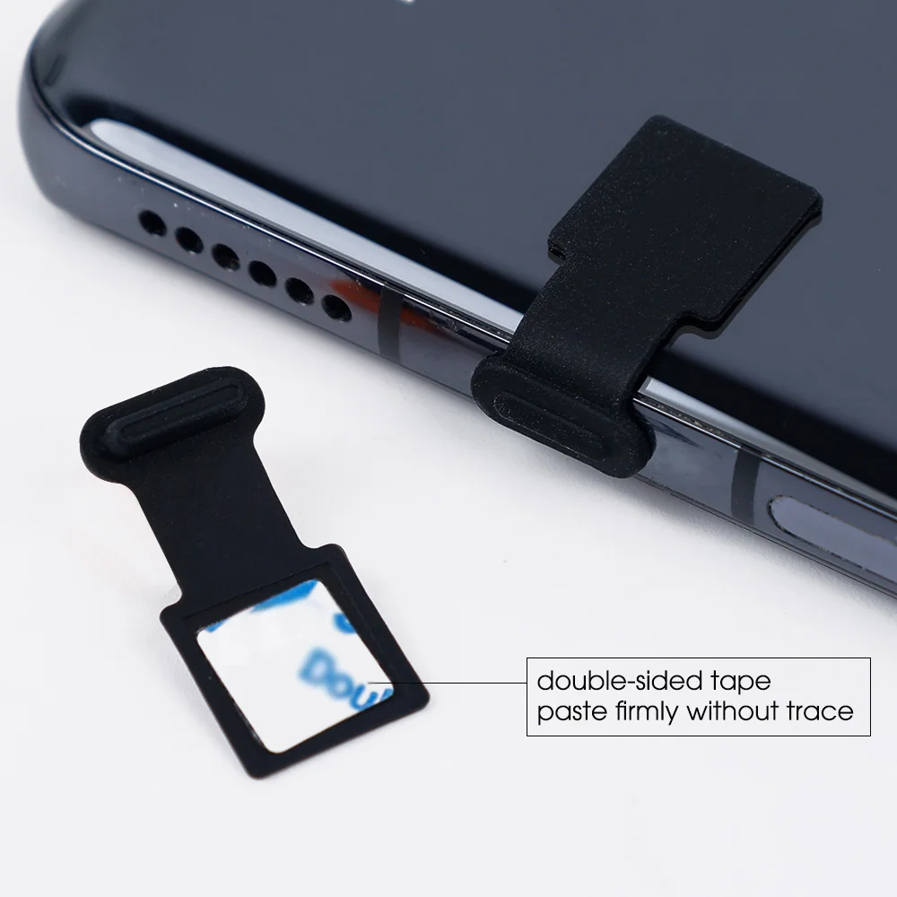 for apple android type c ios micro usb phone anti lost dustproof plug charging port integrated silicone dustproof cover free global shipping