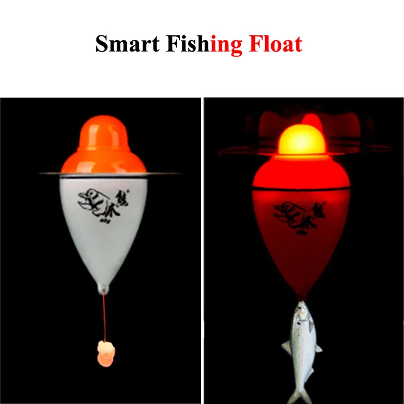 

Smart Fishing Float Alarm Fish Bait LED Light Automatic Night Electric Buoy Strike Indicator Bighead Carp Intelligent Bobber