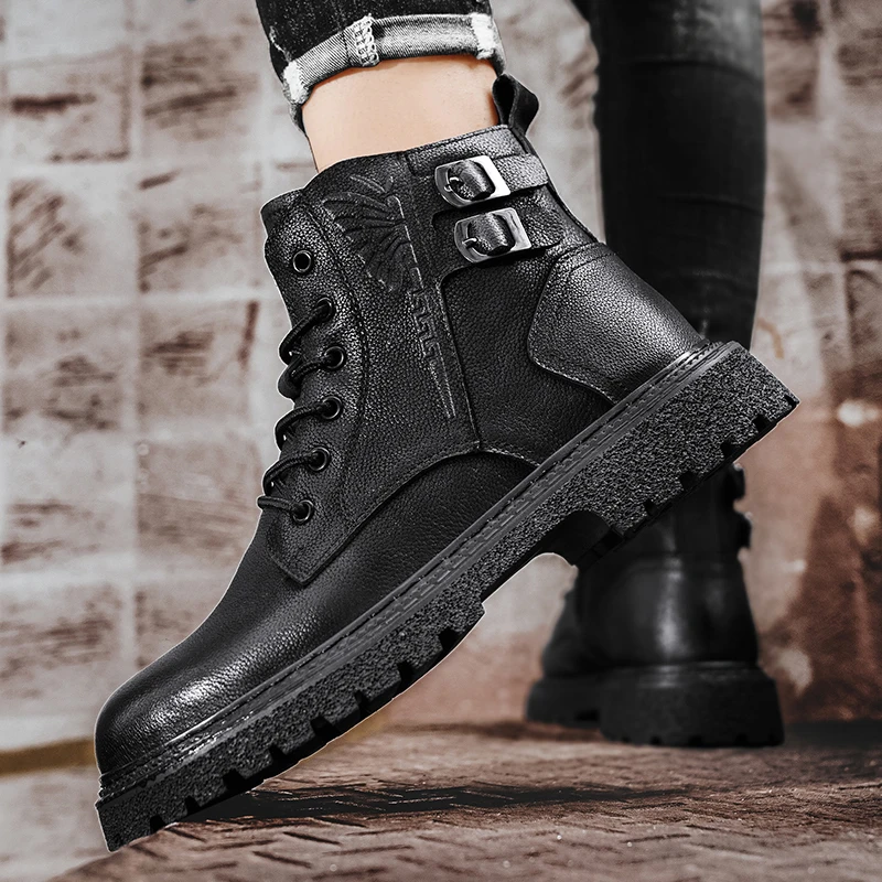 Ботинки Martin с головным убором 38–46 кожаные туфли бархат + 5