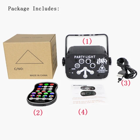 Лазерный диско-светильник LINYEE RGB