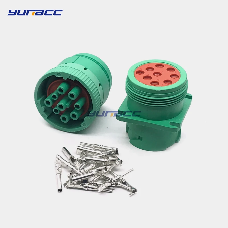 1 комплект, 9 контактов, фотосессия 1939, немецкий зеленый женский и мужской разъем для путешествий