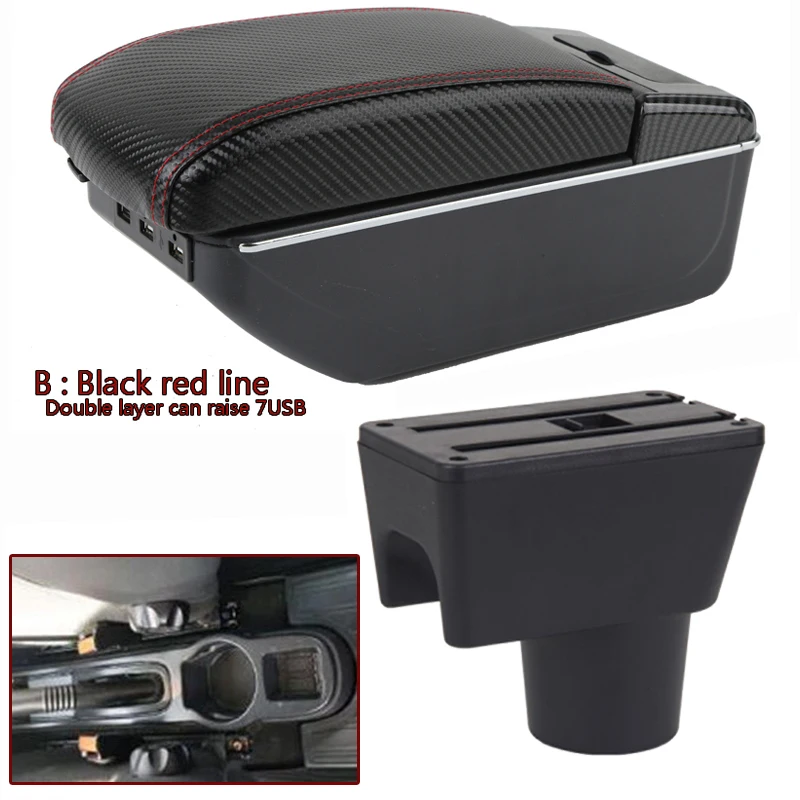 

Подлокотник для Nissan terrano 3, центральный подлокотник, контейнер для хранения с пепельницей, подстаканником и USB-зарядкой