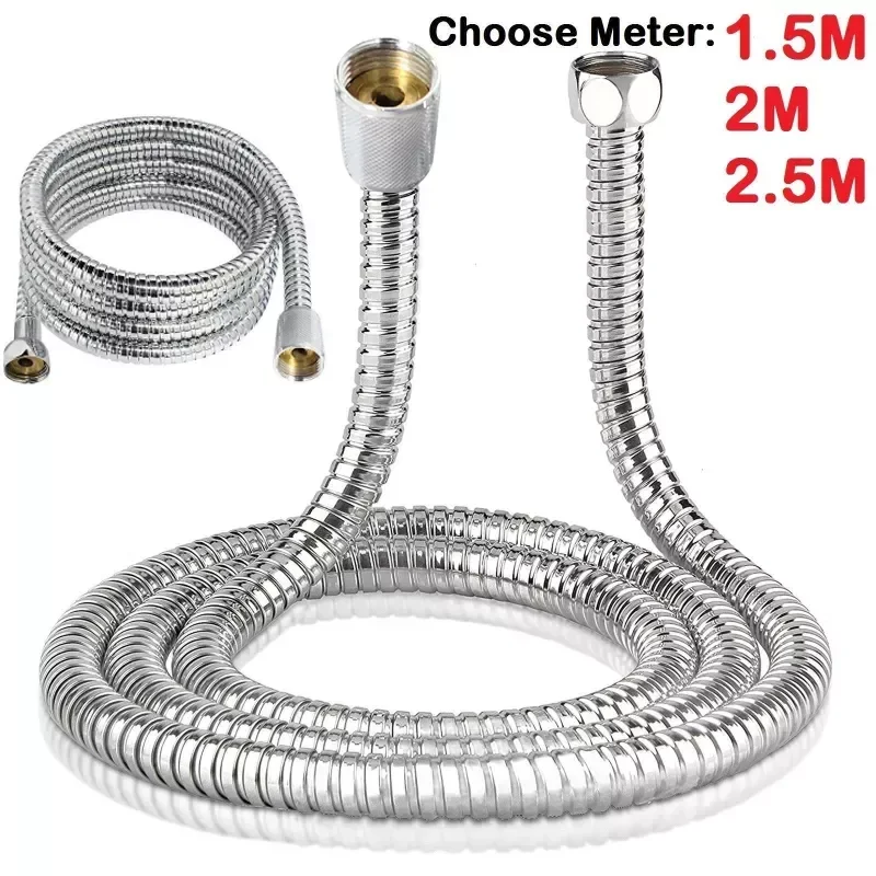

Hose Pipes Fittings Shower Holder Water Pipe For Bath Stainless Steel Shower head Bathroom Accessories High Quality