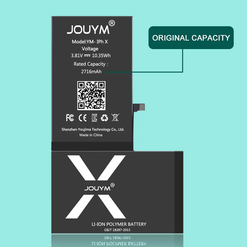 phone battery for iphone 6 6s 5s 5 se 7 8 plus x xs max xr 7plus original capacity bateria replacement batterie for iphone7 free global shipping