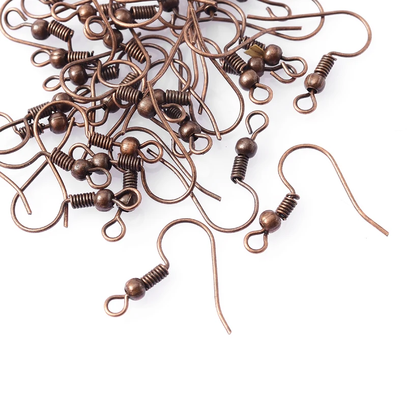 

100Pcs/lot Antique Bronze Metal Findings Earrings Clasps Hooks Fittings for Jewelry Making Accessories Iron Hook Earwire Jewelry