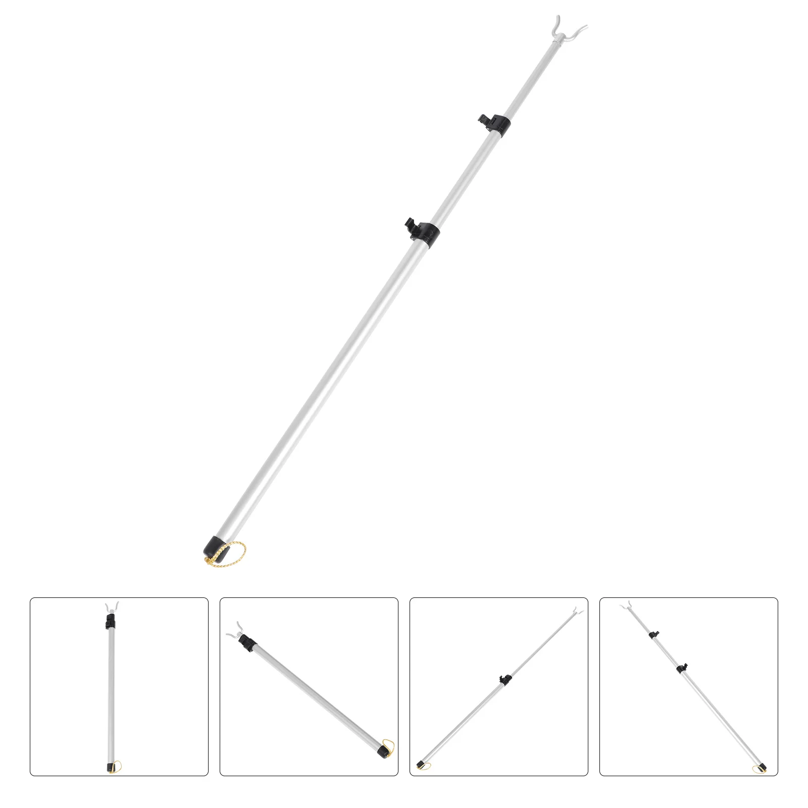 

Pole Closet Hook Clothes Rod Reach Stick Retractable Clothesline Hanger Telescoping Clothing Garment Reaching Telescopic Reacher