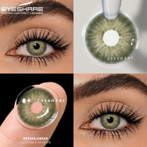 EYESHARE Годовые цветные контактные линзы для близорукости