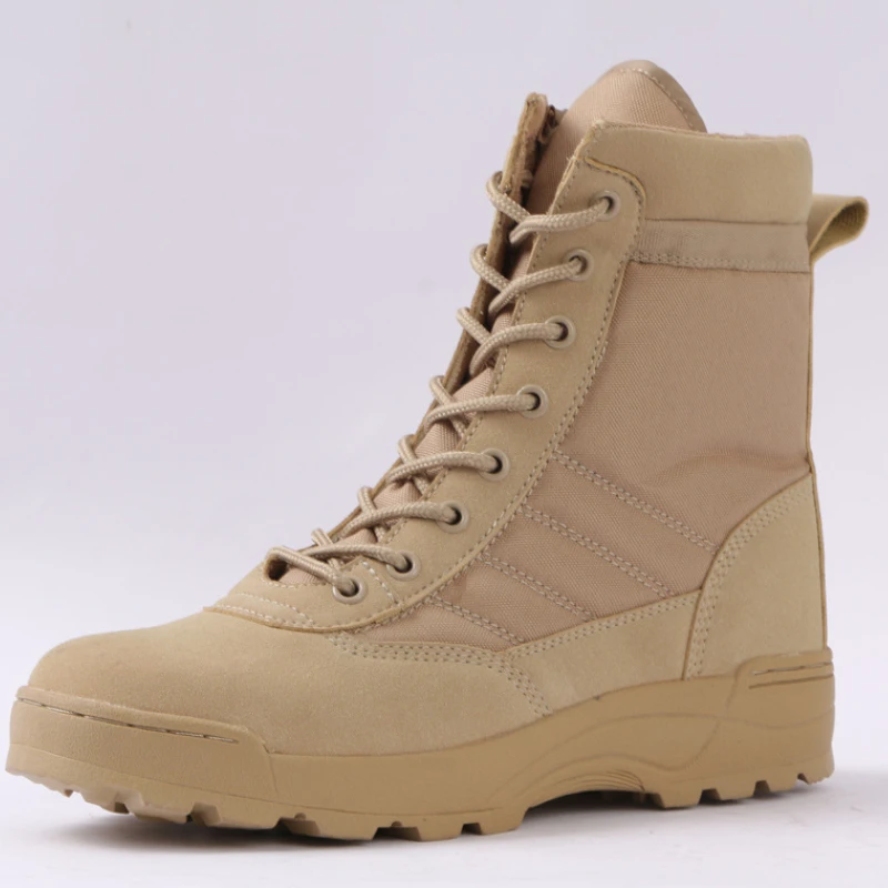 

Men Military Boots Autumn Outdoor Tactical Desert Mountain Climbing Ankle Boots Work Safty Shoes Chaussure Randonnee Homme