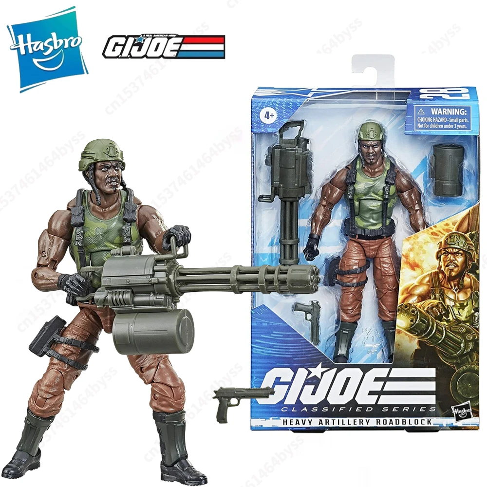 

Хасбро Г. И. Джо Ги Джо классифицированная Серия 28 тяжелая артиллерия Roadblock экшн-фигурка Модель Игрушка коллекция хобби подарок
