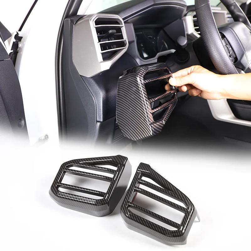 

For 22 Toyota Tundra / 23 Sequoia side air vent frame decorative central air vent frame decorative car interior accessories ABS