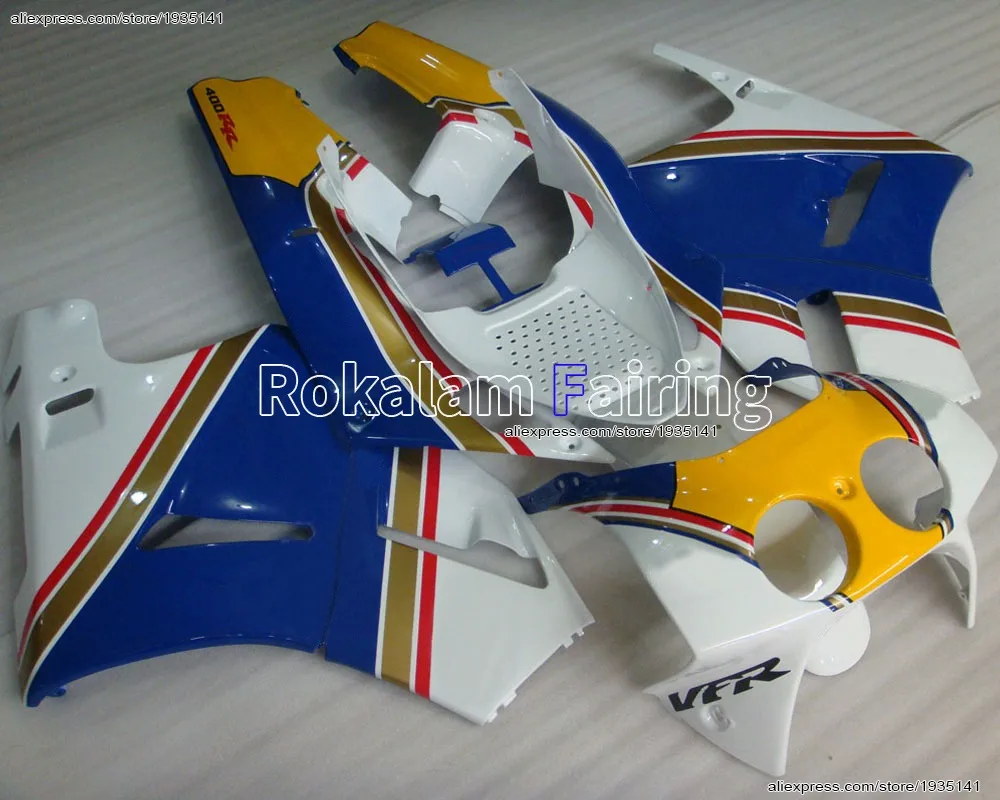 

Мотоцикл Запчасти для Honda VFR400 NC30 ПВП 400R 1988 1989 1990 1991 1992 VFR400R NC30 Aftermarket Кузов комплект обтекателей