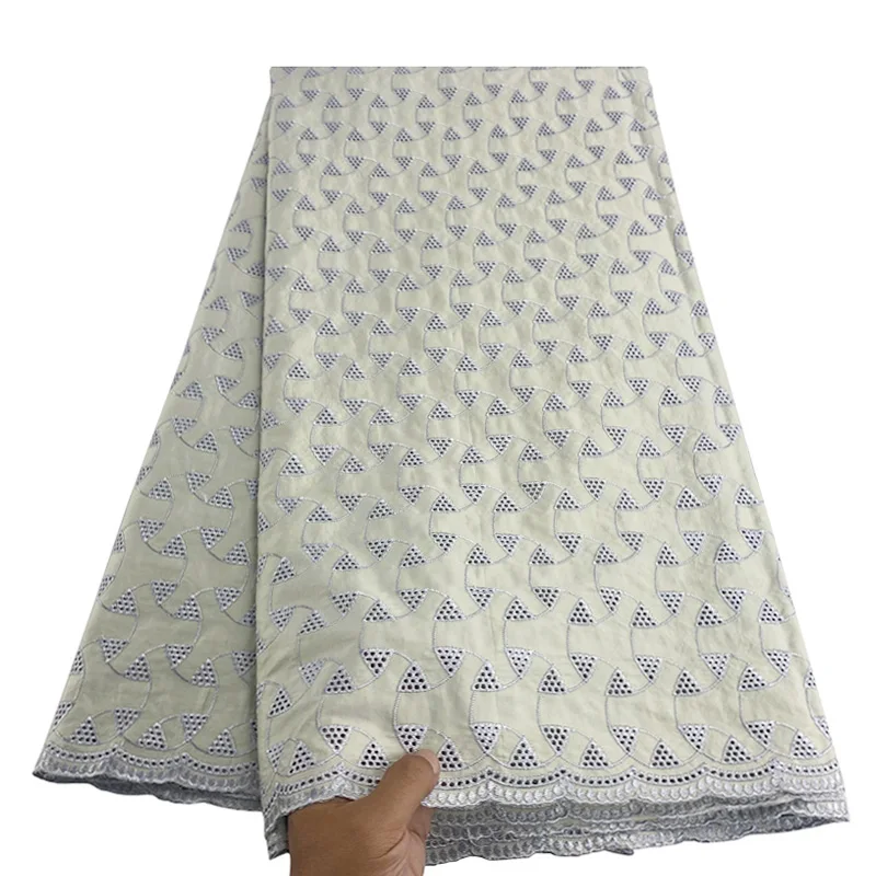 Полированная хлопковая вуаль кружево Африканское швейцарское пепло высокое