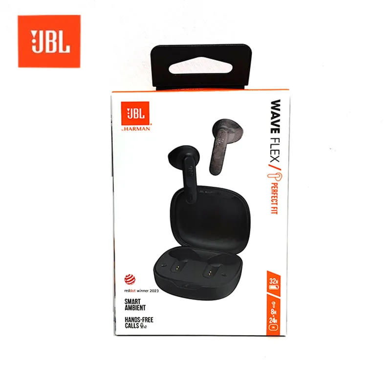JBL WAVE FLEX Беспроводные Bluetooth-наушники-вкладыши Поддержка управления через приложение Активное шумоподавление IP54 Водонепроницаемый Пыленепроницаемый (art.: 3920d321b0fab) - 3920d321b0fab
