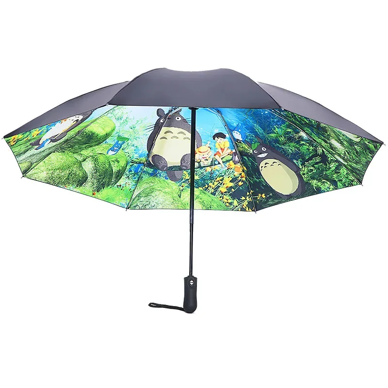 

NEW Totoro Umbrella Sun Rain Umbrella Parasol Female Plegable Sombrillas Paraguas Guarda Chuva Totoro Parapluie