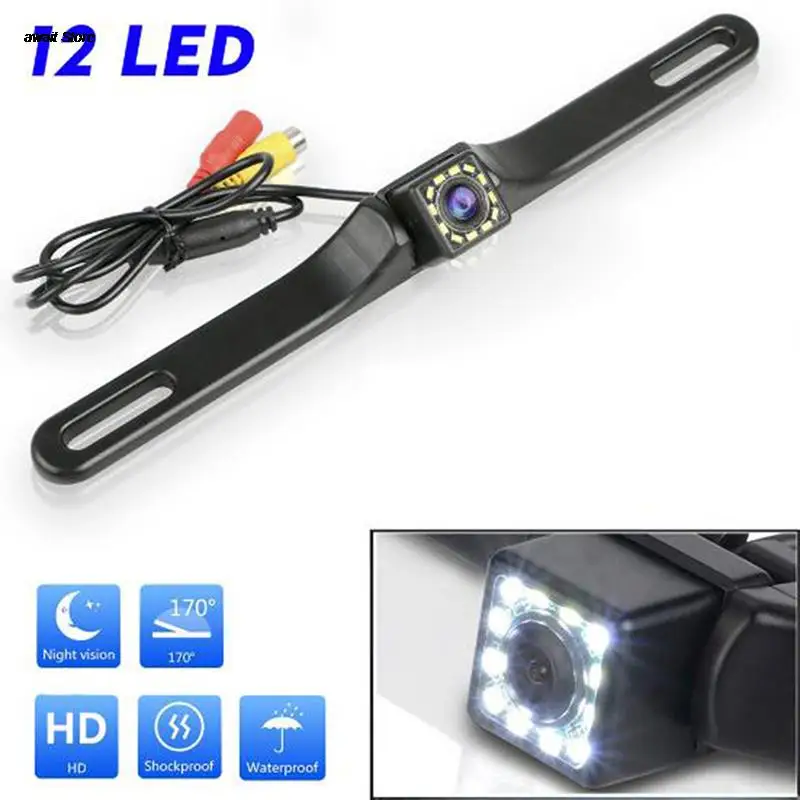 

1PCS Waterproof HD Car RearView Reverse Backup Camera License Plate Night Vision