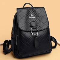 fashion backpack purses for women 2022 trend high quality leather rucksack large capacity school bag travel female bag mochila