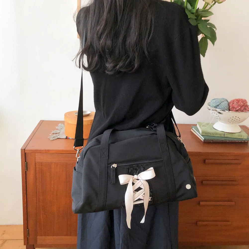 Водонепроницаемая Нейлоновая Спортивная Сумка С Ленточным Бантом Повседневная
