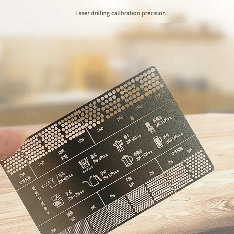 Кофейная карточка из нержавеющей стали металлическая линейка размера кофе