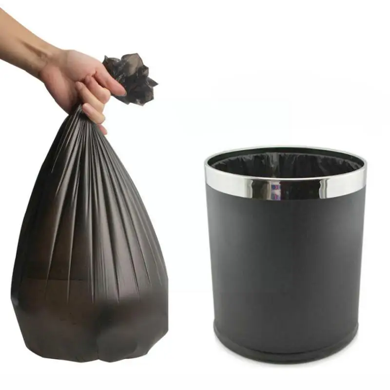 

1rolls 50*60cm Garbage Bags Single Color Thick Convenient Disposable Environmental Trash Garbage Bags Black Bag Plastic Pla V6t5