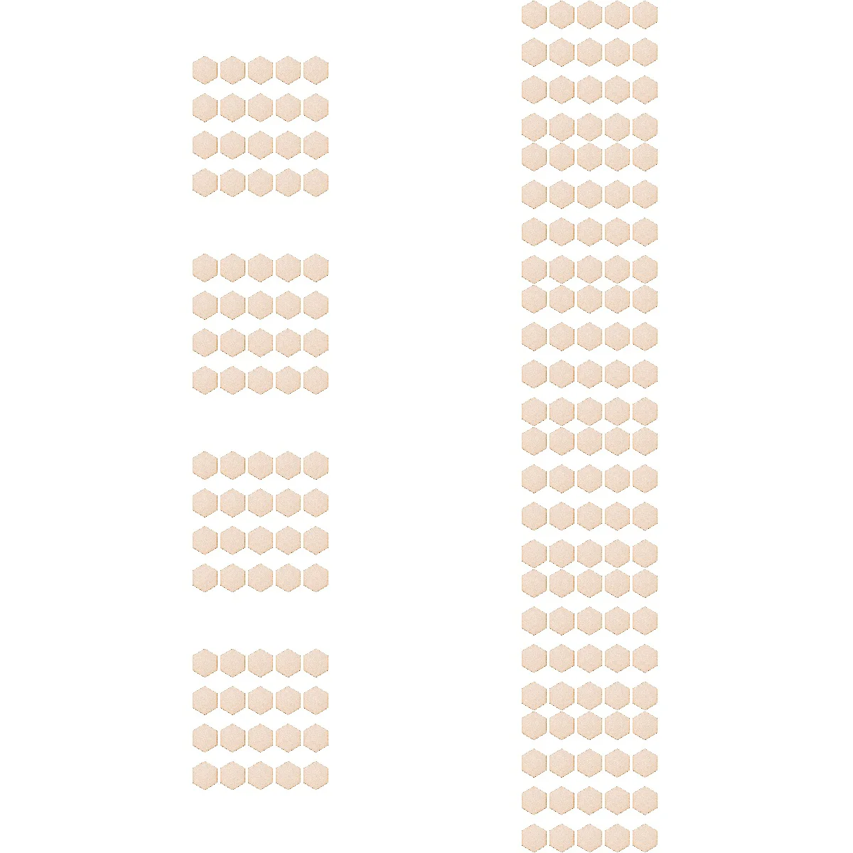 

10pcs Artibetter 100pcs 25MM Wooden Hexagon Cutouts Wood Cutouts Cutout Chips DIY Wood Craft Supplies for