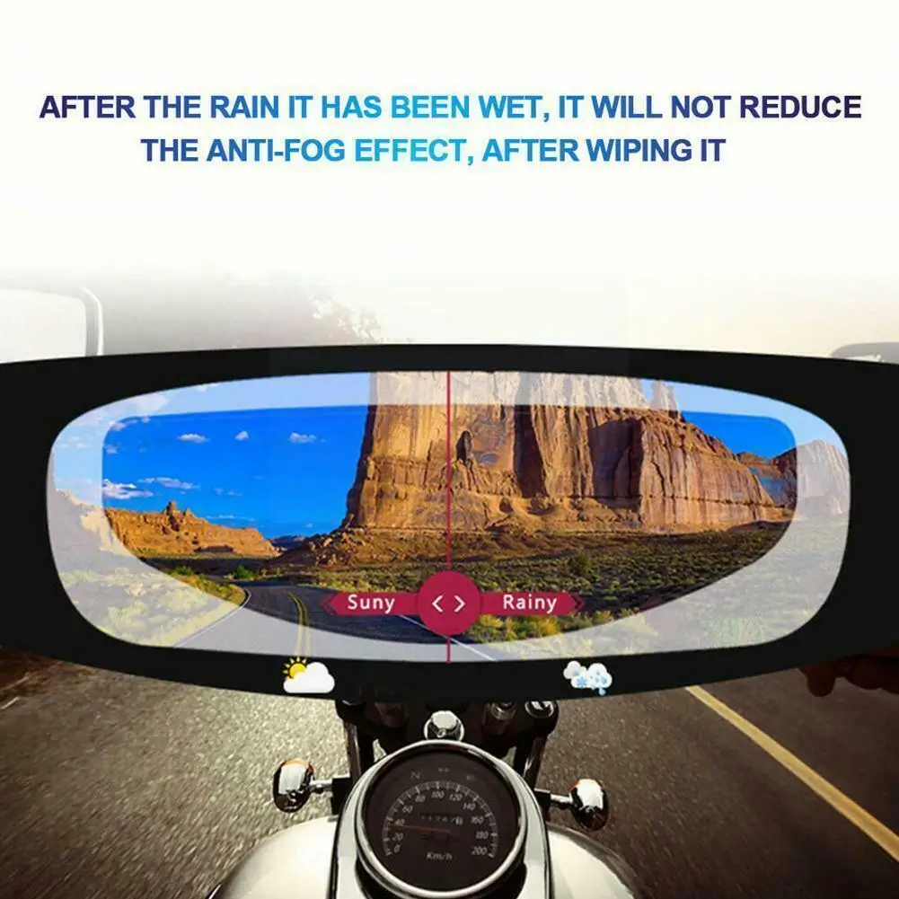 

Clear Motorcycle Helmet Anti-fog Film Rainproof Film Lens Film Coating Accessories Motorcycle Sticker O6j8