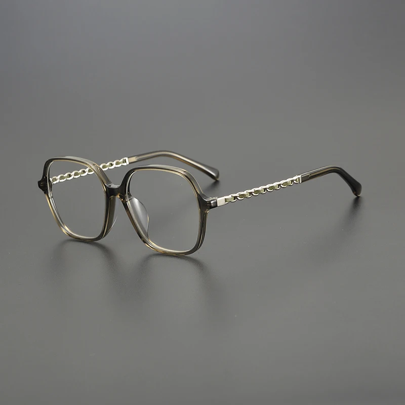 Большая брендовая модная литературная квадратная оправа для очков в стиле ретро