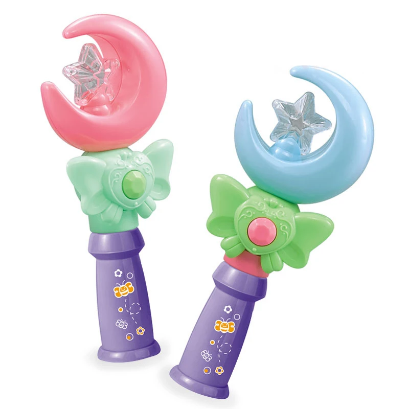 

Moon Magic Wand Princess Flashing Fairy Wand LED Luminous Magic Wand Scepter Creative Girls Play House Toys Gifts