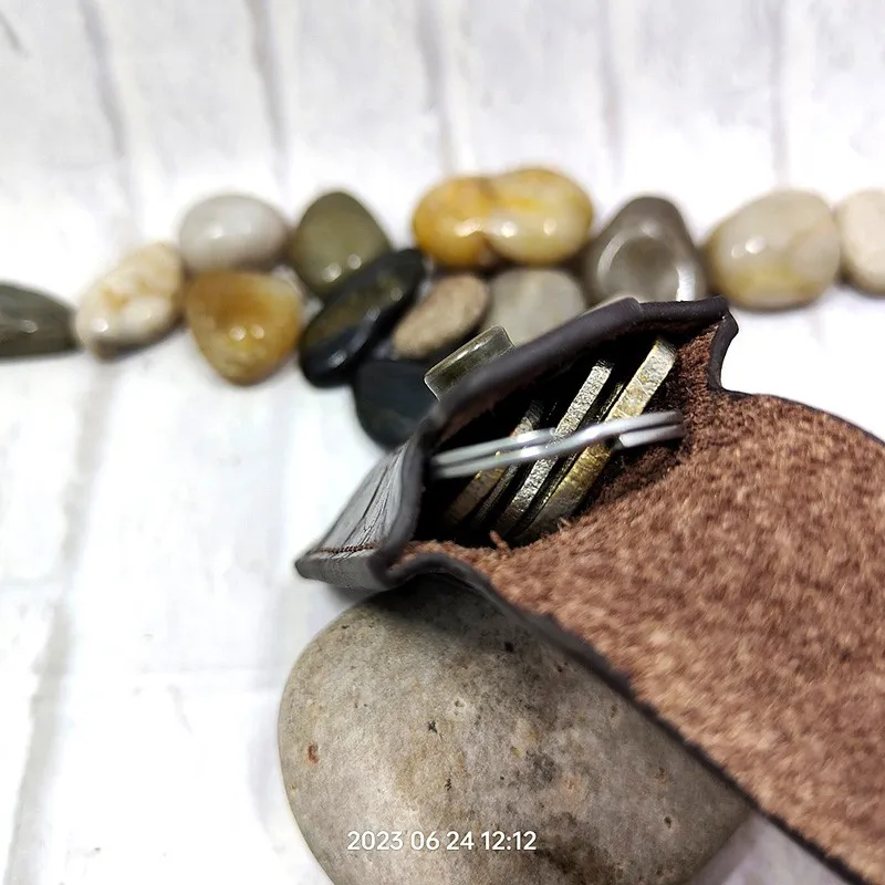 Blongk миниатюрная поясная сумка для ключей кожаный маленький чехол ремня