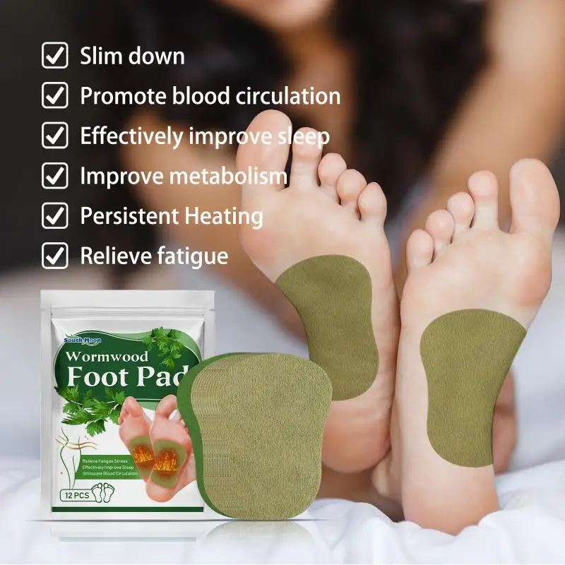 

1~5PCS Mugwort Foot Patch Relieves Body Pressure Foot Deep Detoxifying Patch Improves Blood Circulation, Slimming And Shaping