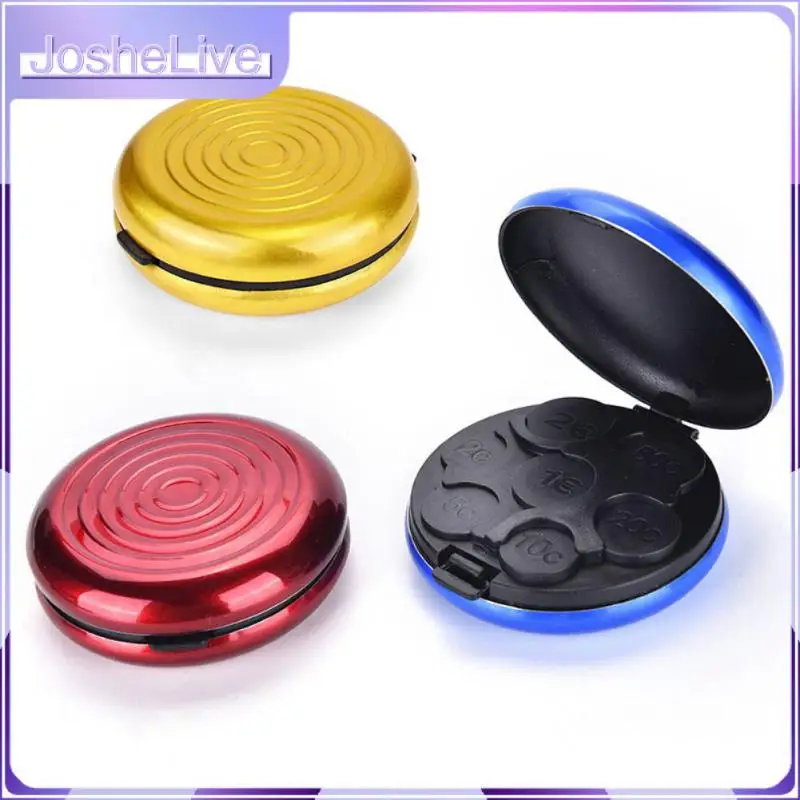 

Круглый дозатор для монет в долларах, портативный ящик для хранения монет, новый пластиковый ящик для хранения монет в долларах евро, высококачественный кошелек, коробка для монет 2023