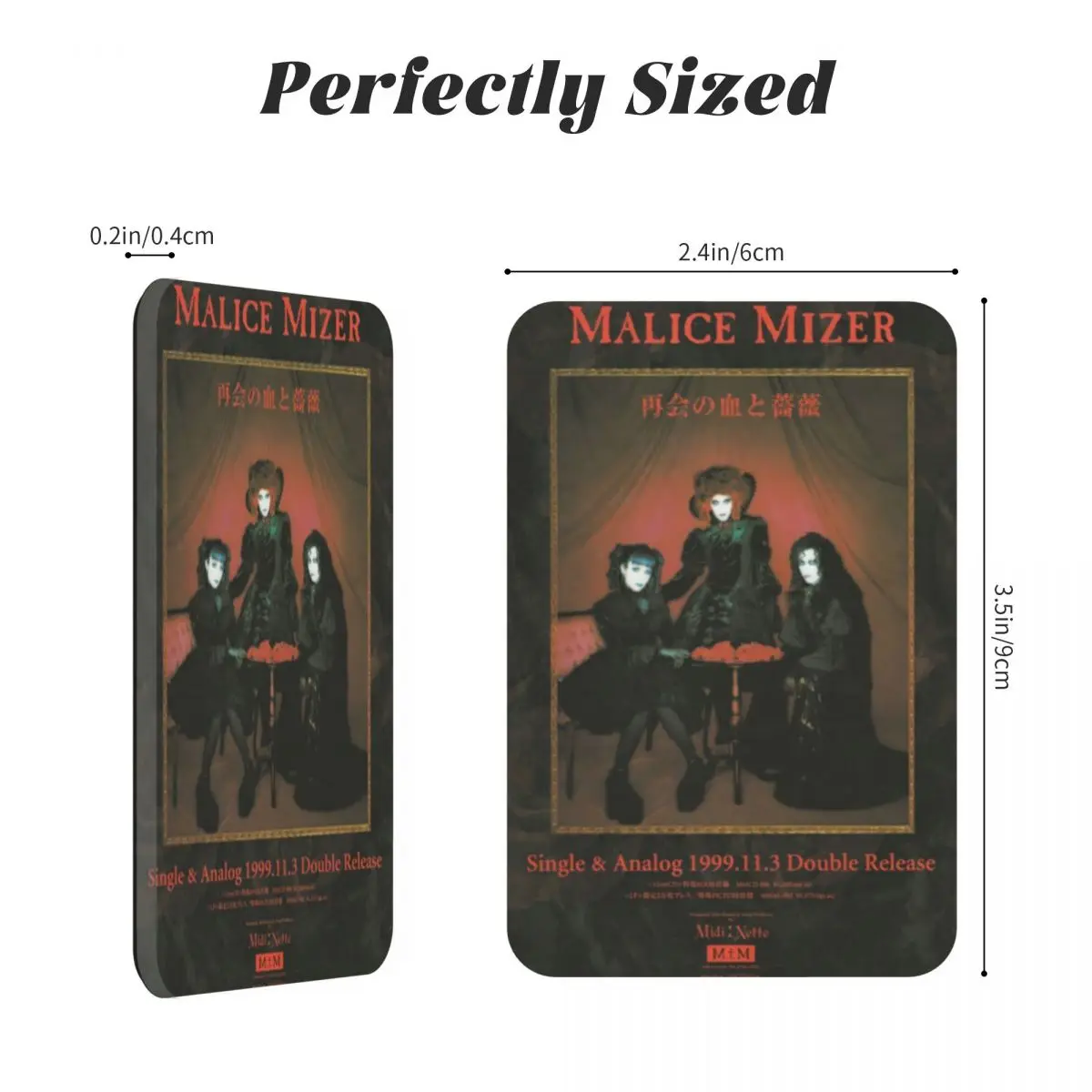 Акриловые магниты на холодильник Malice Mizer Mana Sama Kozi Yu декоративные домашний декор