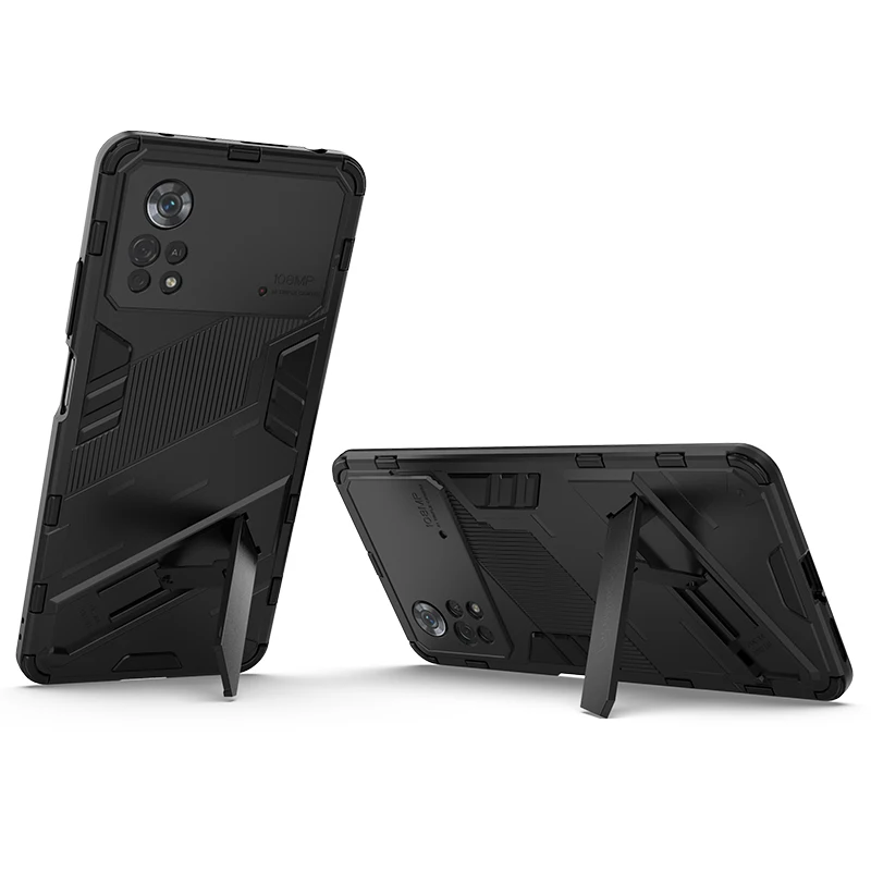 For Poco X4 Pro 5G Cover Case For Poco X4 Pro 5G Coque Shell Fundas Armor Shockproof Hard Stand PC Phone Bumper For Poco X4 Pro