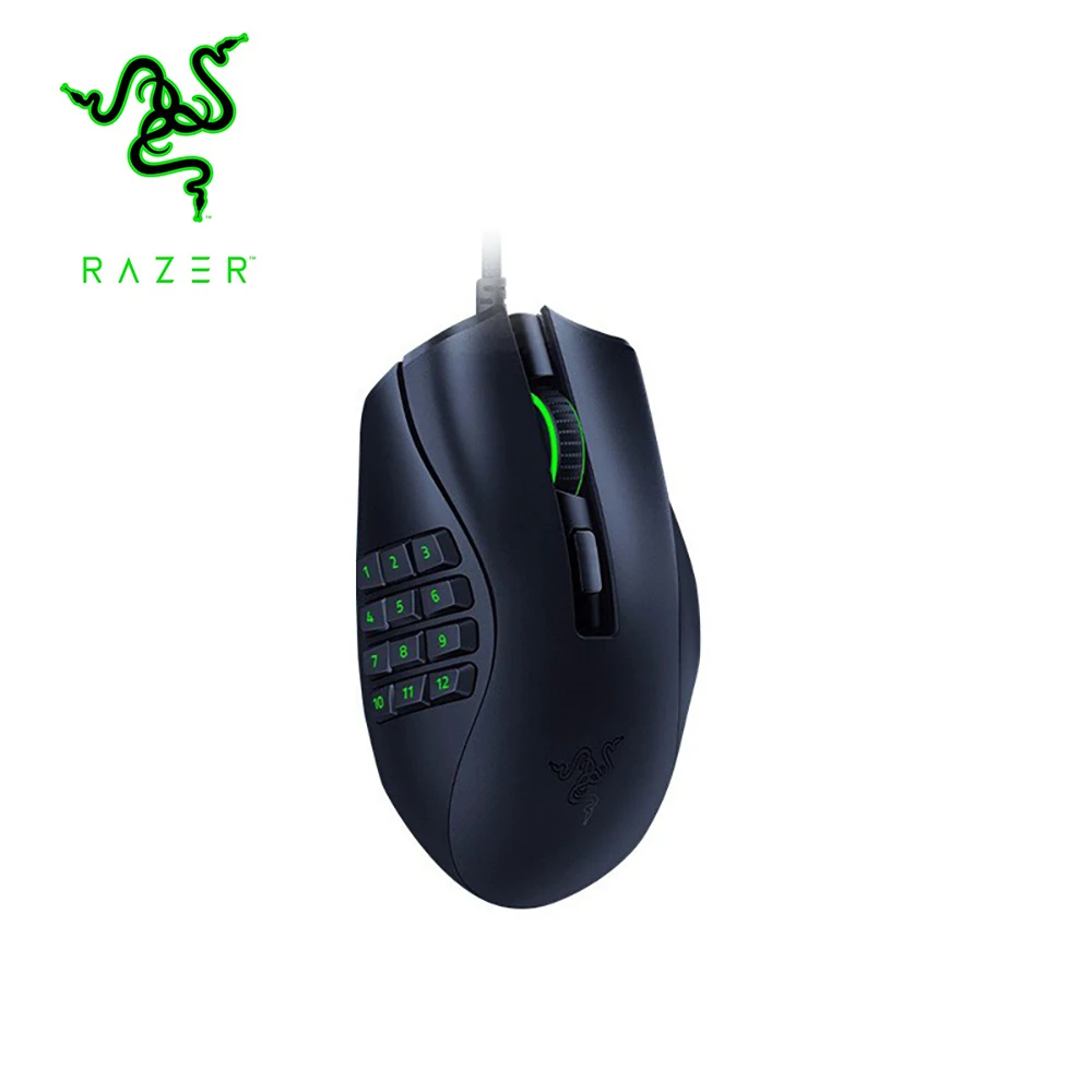 Проводная игровая мышь Razer Naga X, оптический сенсор 18K DPI, 16 программируемых кнопок, оптический переключатель 2-го поколения, RGB подсветка