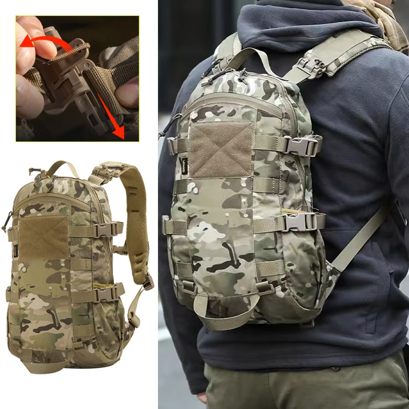 Mochila Tática Militar Pequena - Resistente E Modular | Protector Plus