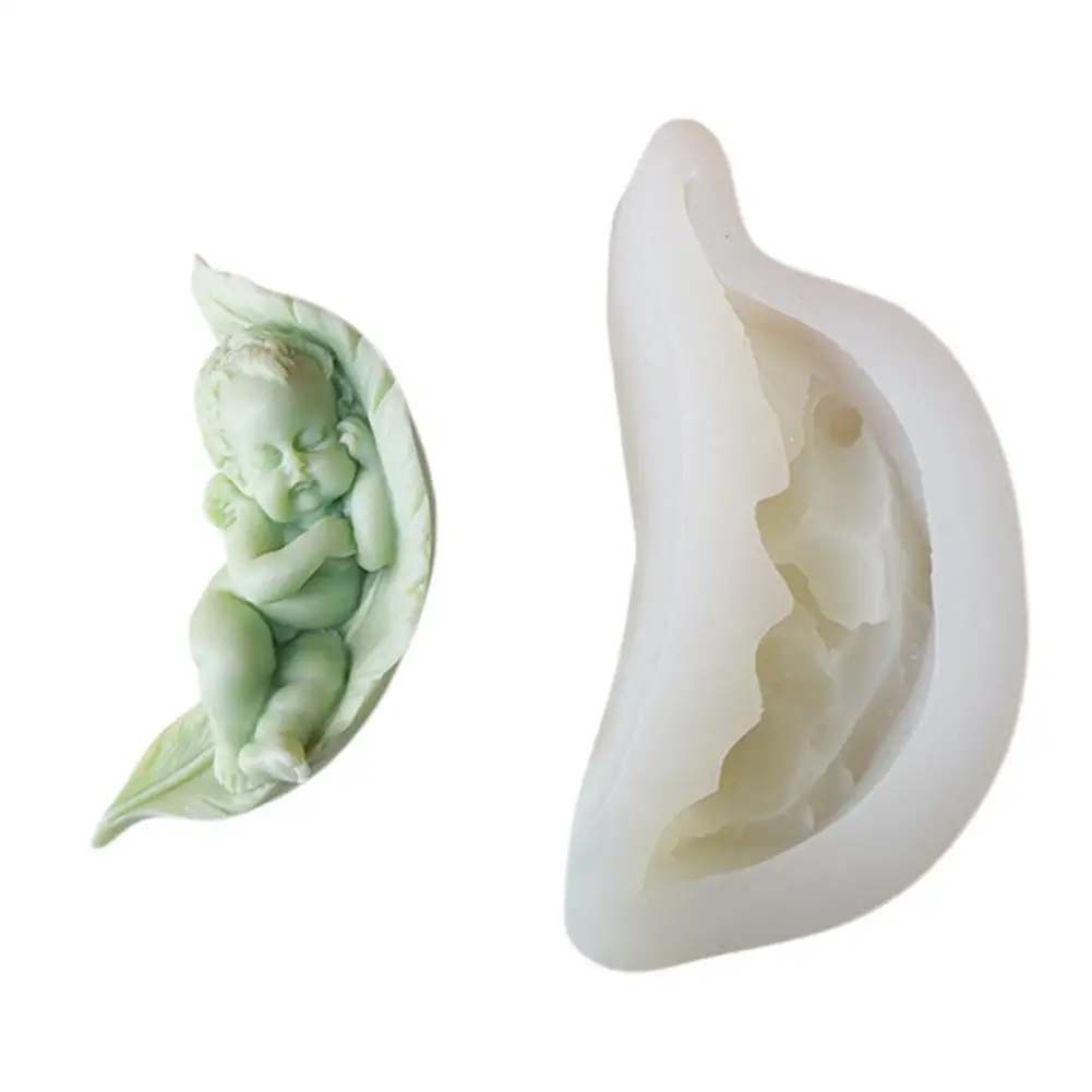 

Sleeping Angels Moulds On Leaves Durable DIY Tools Resistance To High Temperature And Freezing Unique Patterns For Chocolate C