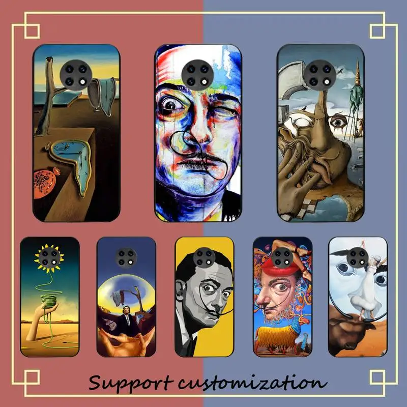 

Etui Salvador Dali Painting Phone Case for Samsung S20 lite S21 S10 S9 plus for Redmi Note8 9pro for Huawei Y6 cover