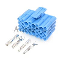 1 set 28 hole auto plastic housing unsealed adaptor blue car connector automobile wiring harness socket